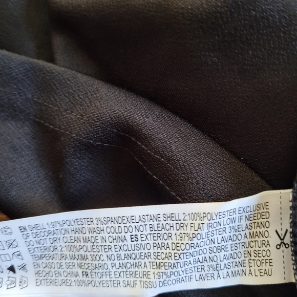 XXI Forever 21 Black Mesh A-Line Flare Sleeveless Dress Size Women's Large NEW - Picture 9 of 9